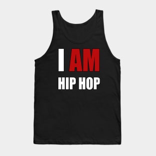 "I AM HIP HOP" RED LETTER Tank Top